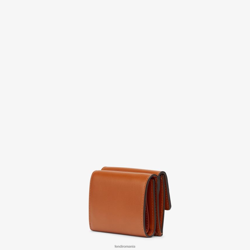 portofel din piele micro trifold maro Fendi femei accesorii 86084L1557