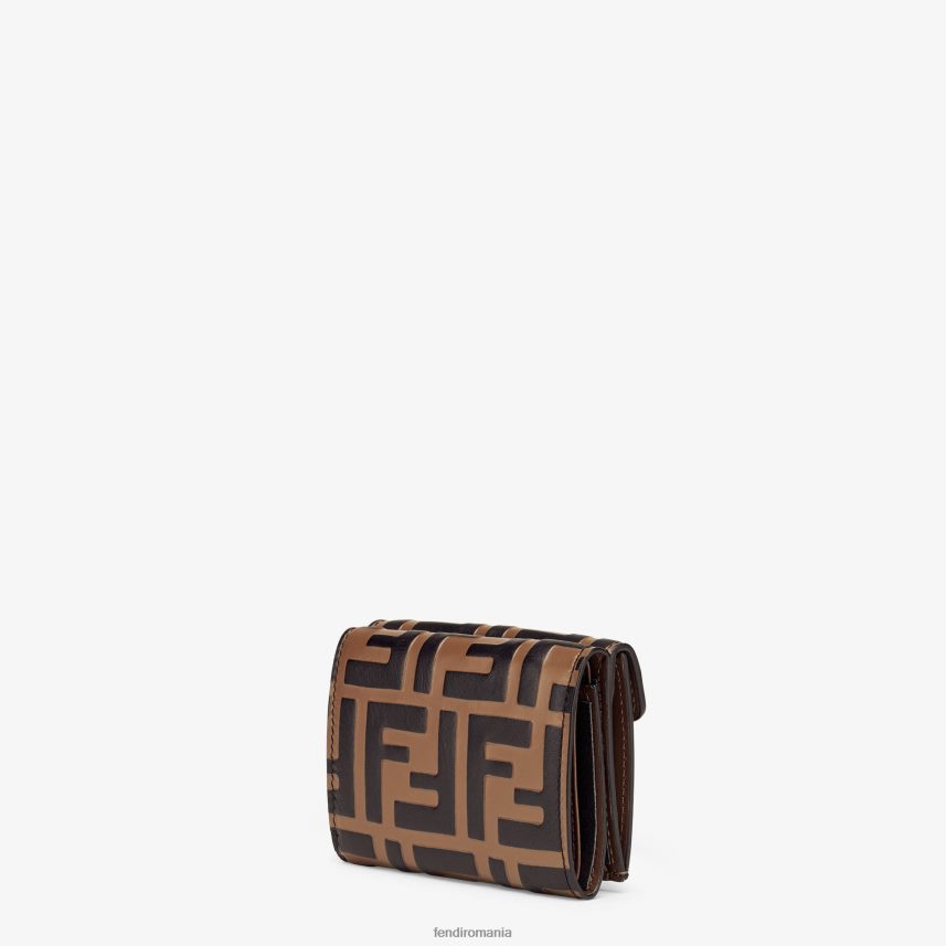 portofel din piele micro trifold negru Fendi femei accesorii 86084L1479