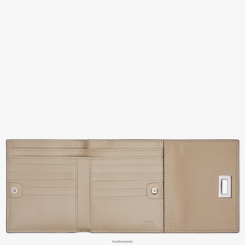 portofel din piele peekaboo bej Fendi femei accesorii 86084L1569
