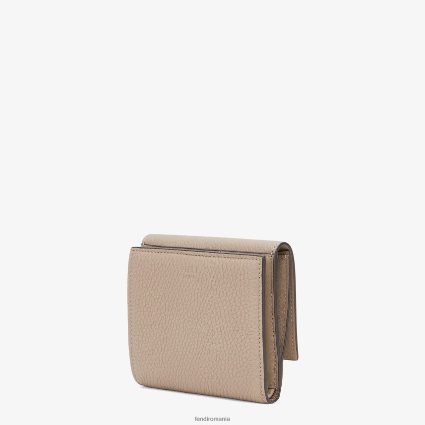 portofel din piele peekaboo bej Fendi femei accesorii 86084L1569
