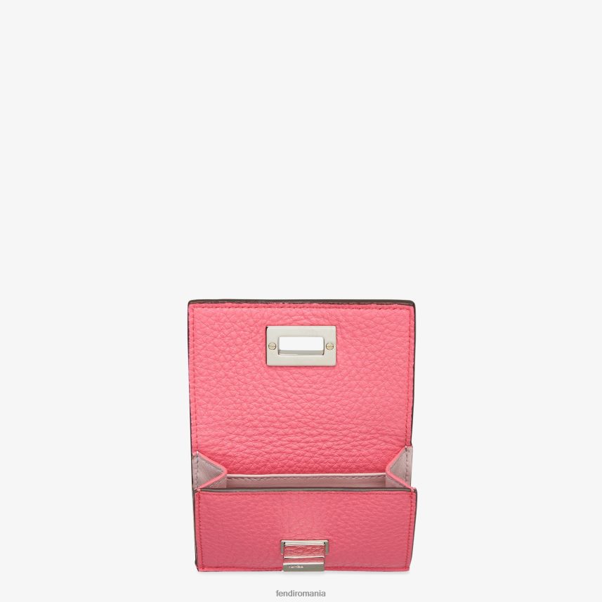 portofel din piele peekaboo micro trifold roz Fendi femei accesorii 86084L1500