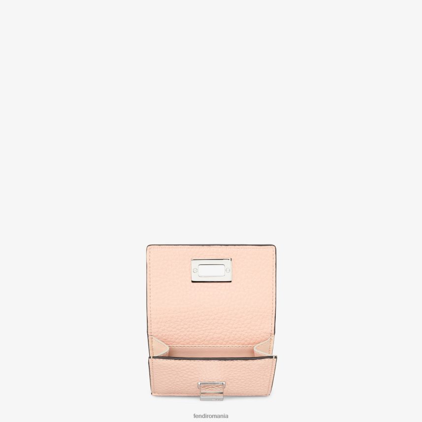portofel din piele peekaboo micro trifold roz Fendi femei accesorii 86084L1551