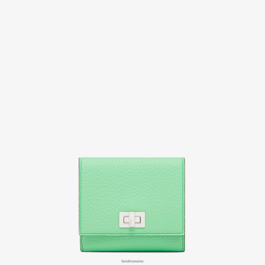 portofel din piele peekaboo verde Fendi femei accesorii 86084L1485
