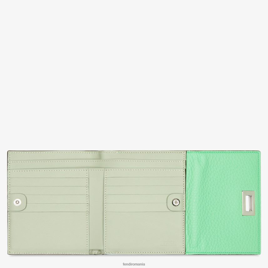 portofel din piele peekaboo verde Fendi femei accesorii 86084L1485