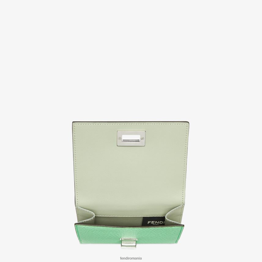 portofel din piele peekaboo verde Fendi femei accesorii 86084L1485