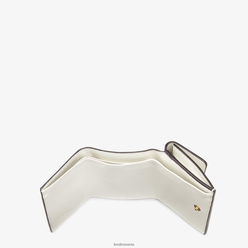 portofel din piele roma alb Fendi femei accesorii 86084L1537