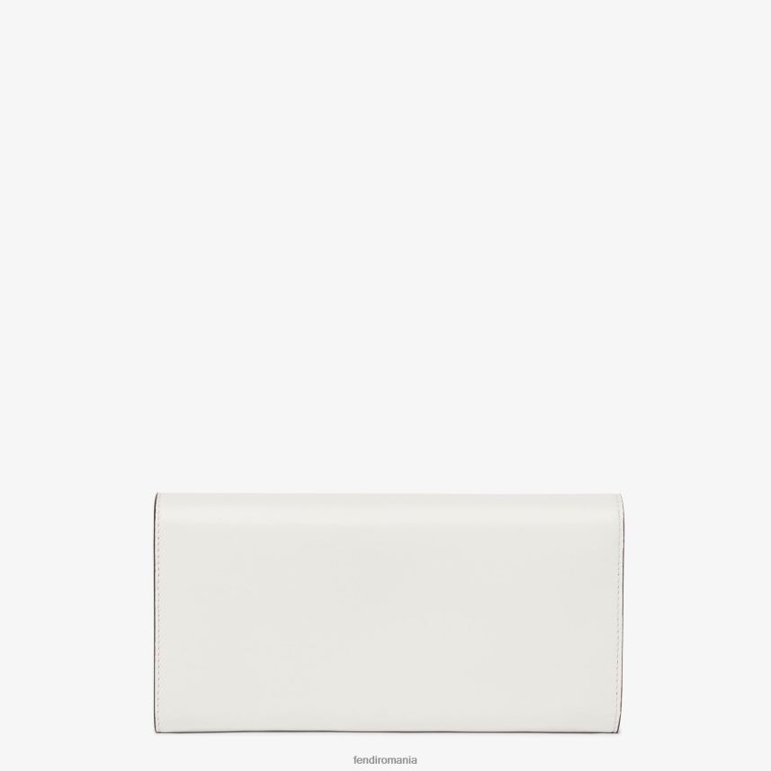 portofel din piele roma alb Fendi femei accesorii 86084L1540