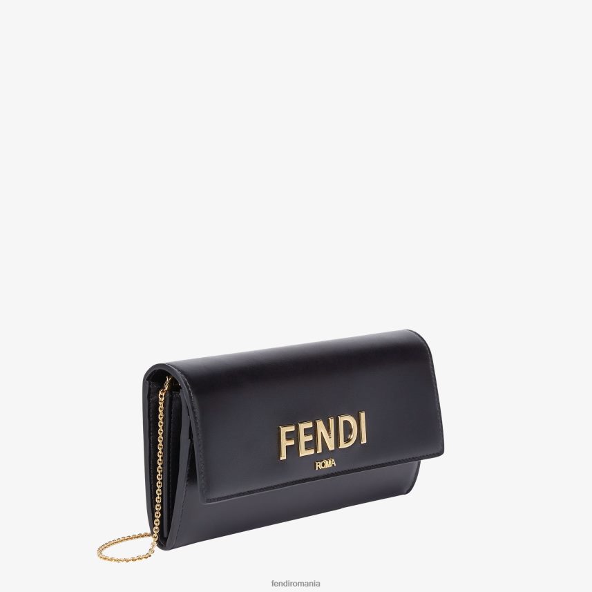 portofel din piele roma negru Fendi femei accesorii 86084L1443