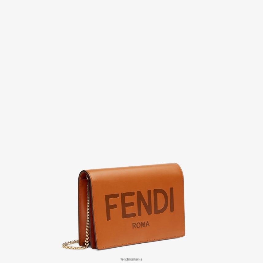 portofel pe lant mini-geanta din piele maro Fendi femei accesorii 86084L1558