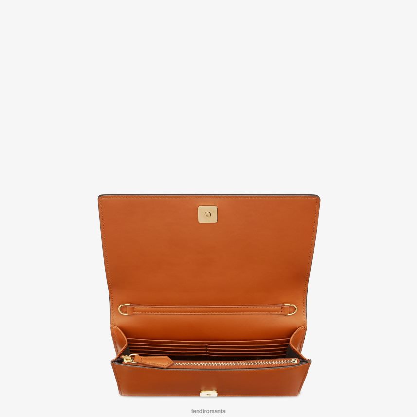 portofel pe lant mini-geanta din piele maro Fendi femei accesorii 86084L1558