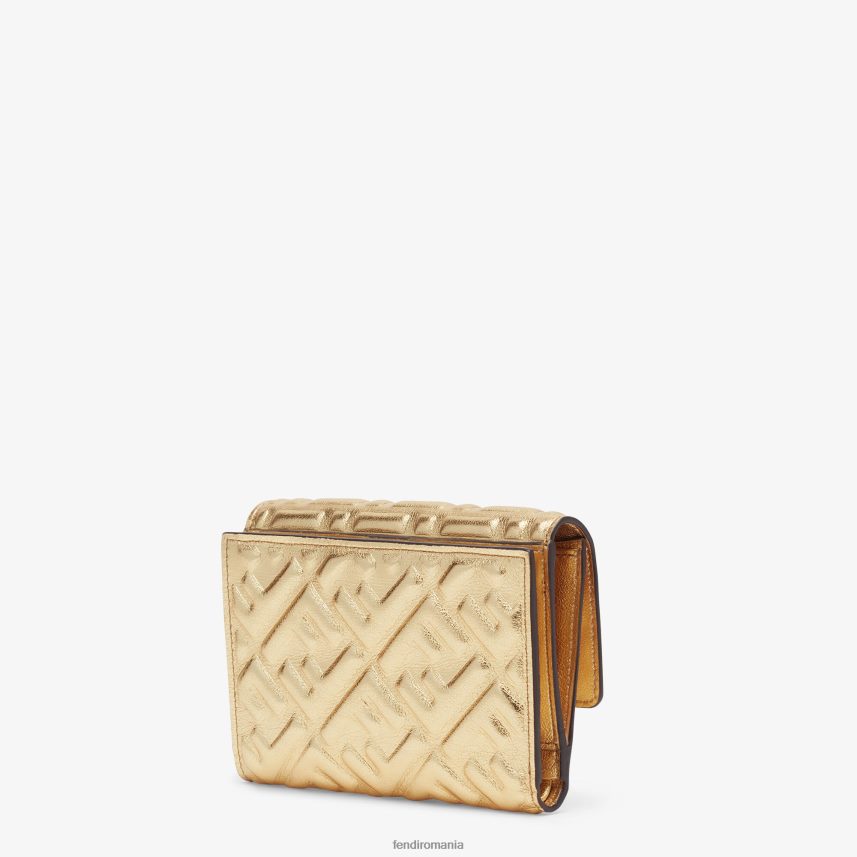portofel portofel din piele aur Fendi femei accesorii 86084L1574