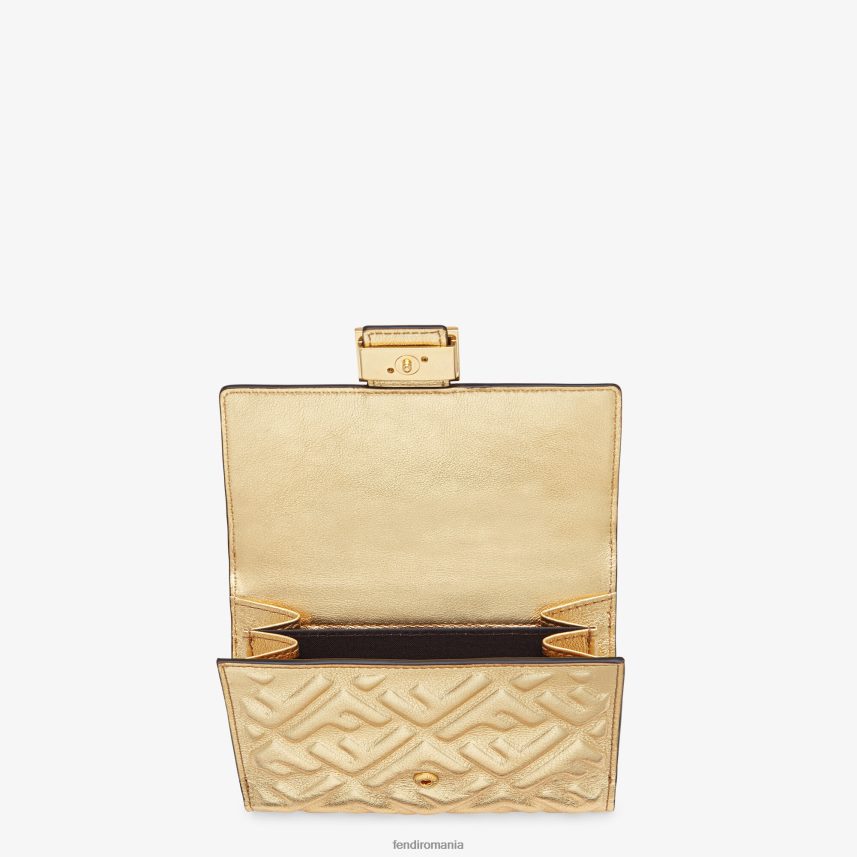 portofel portofel din piele aur Fendi femei accesorii 86084L1574