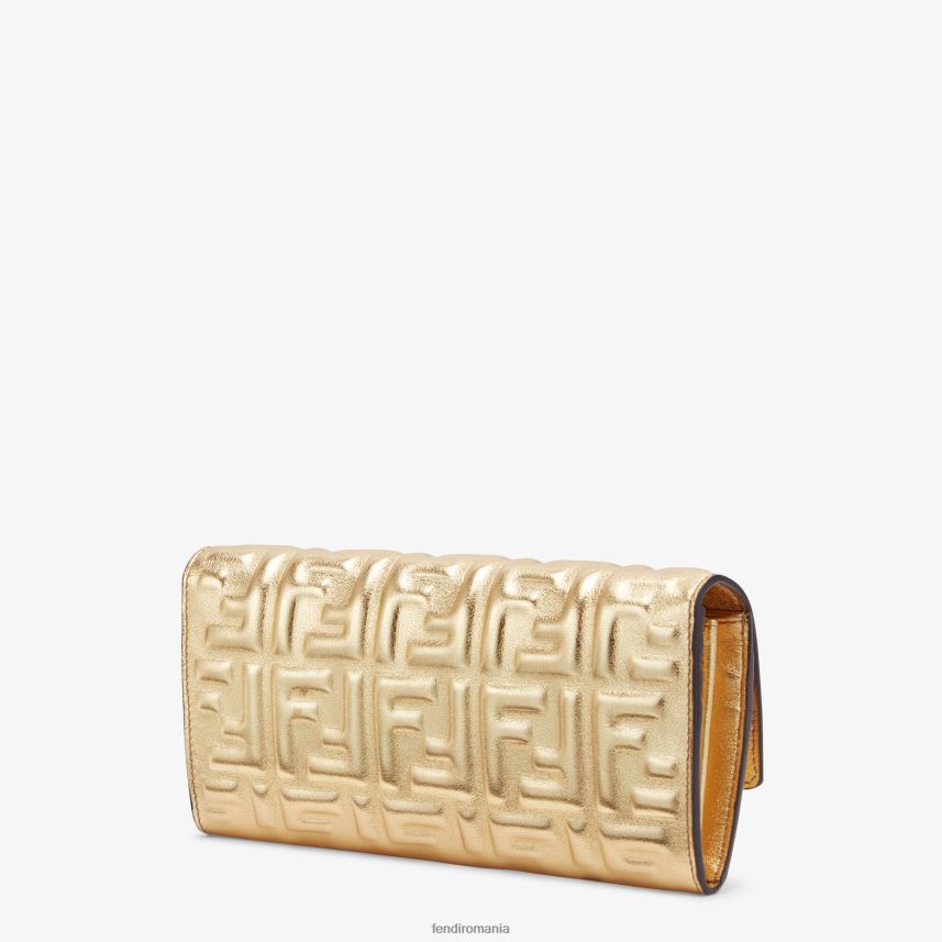 ro portofel de piele aur Fendi femei accesorii 86084L1576