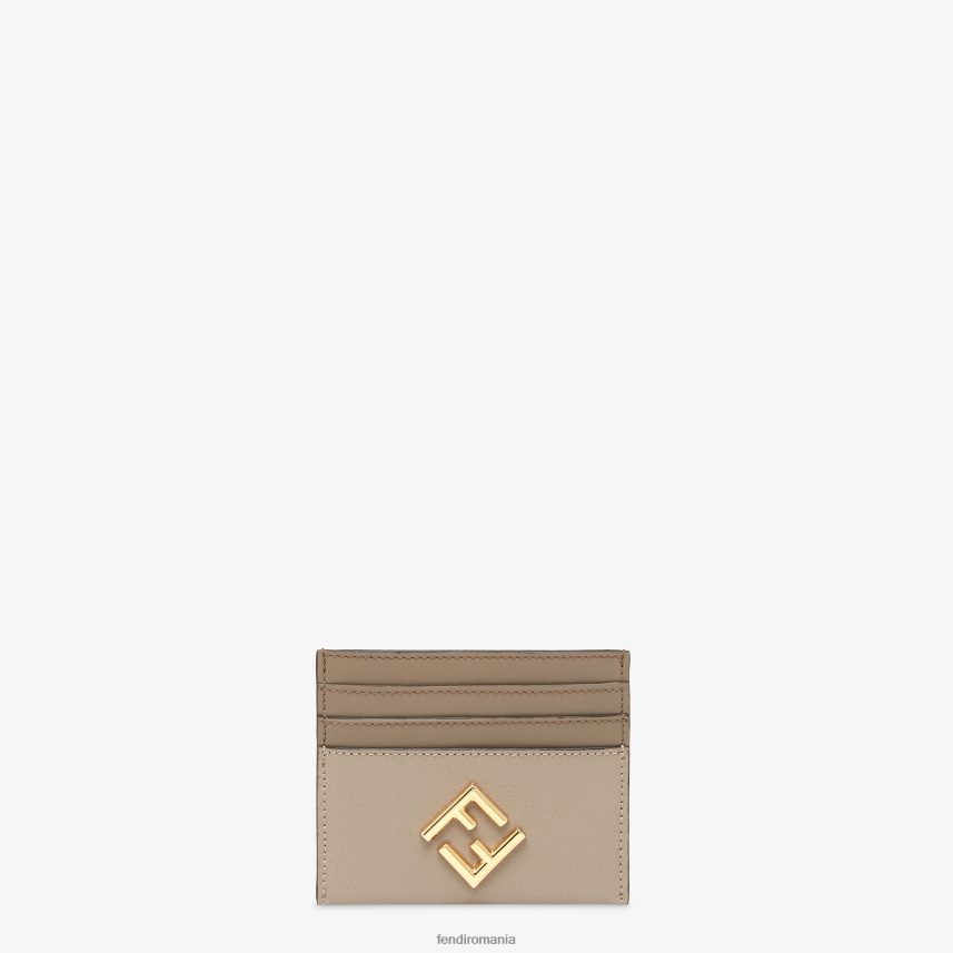 Suport plat pentru carduri bicolor și piele de porumbel roz Fendi femei accesorii 86084L1514