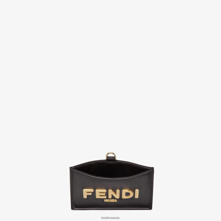 ecuson cu numele din piele negru Fendi femei accesorii 86084L1445
