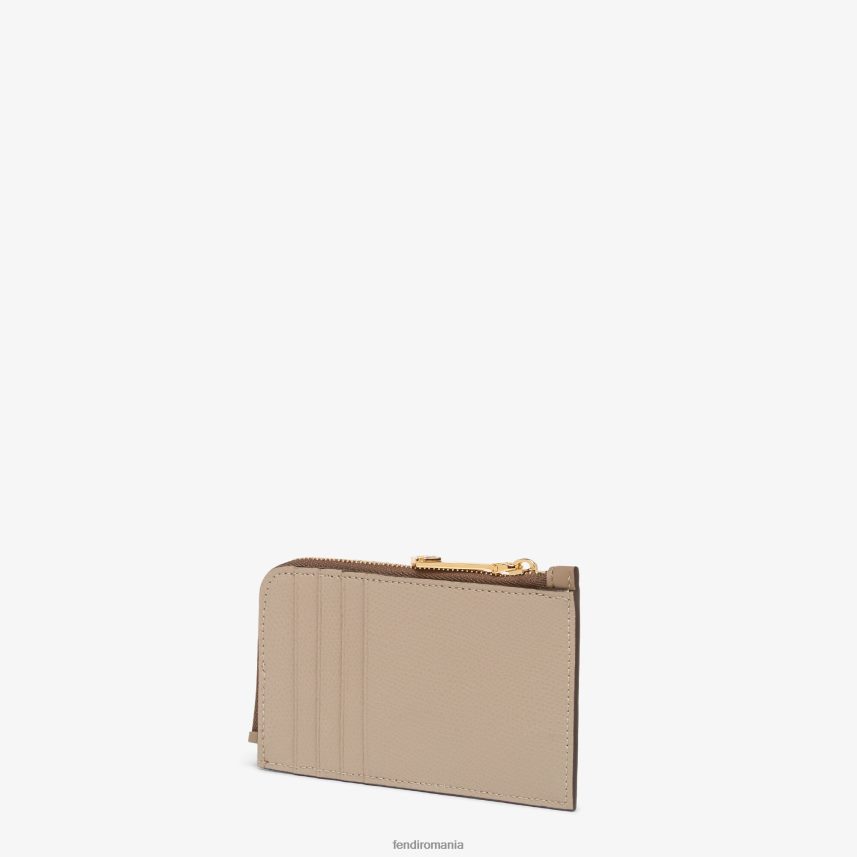 suport pentru carduri bicolor și din piele de porumbel alb Fendi femei accesorii 86084L1509