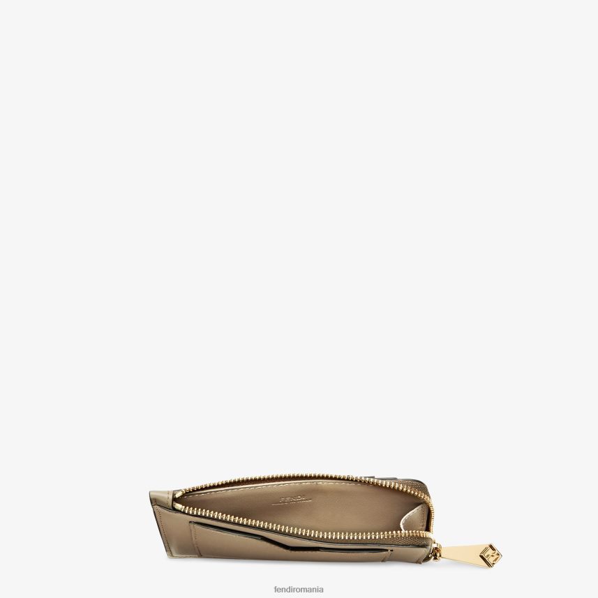 suport pentru carduri bicolor și din piele de porumbel alb Fendi femei accesorii 86084L1509