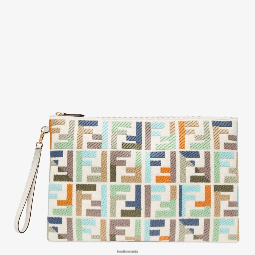 husă de pânză cu broderie ff multicolor Fendi femei accesorii 86084L1519