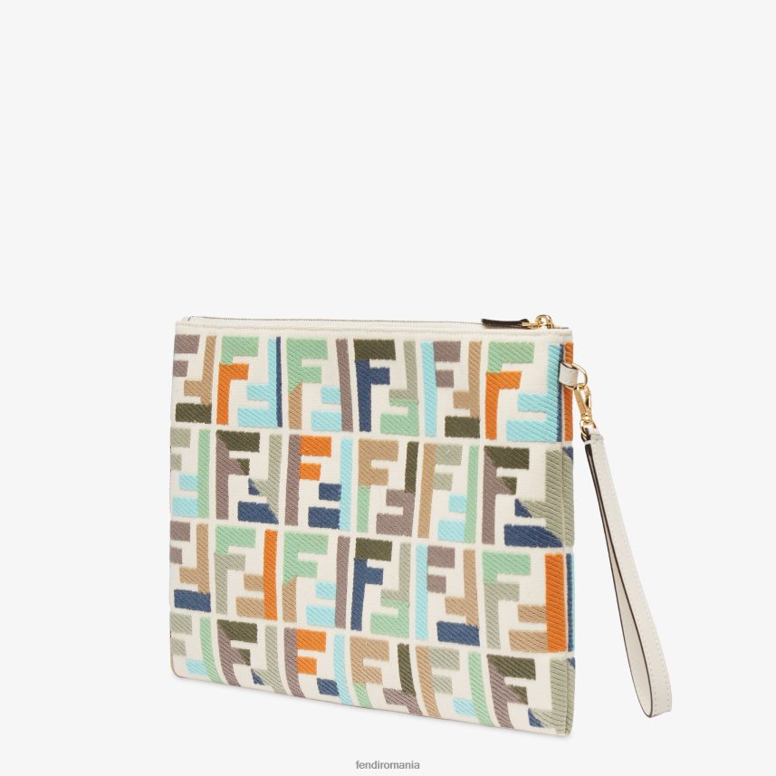 husă de pânză cu broderie ff multicolor Fendi femei accesorii 86084L1519
