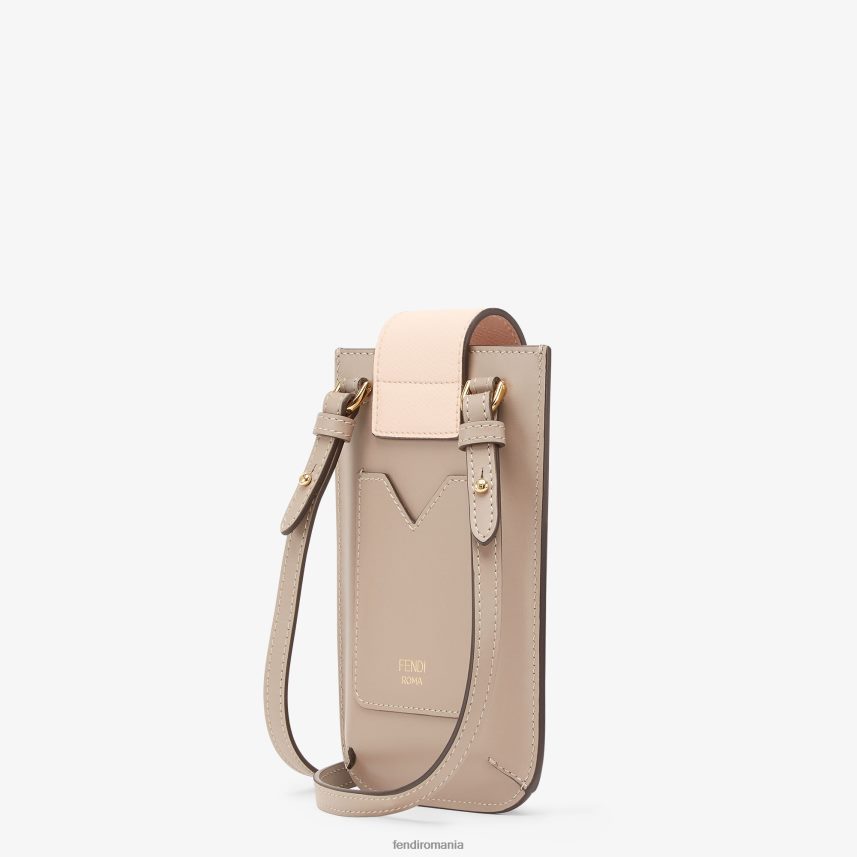 husă din piele de porumbel bej Fendi femei accesorii 86084L1460