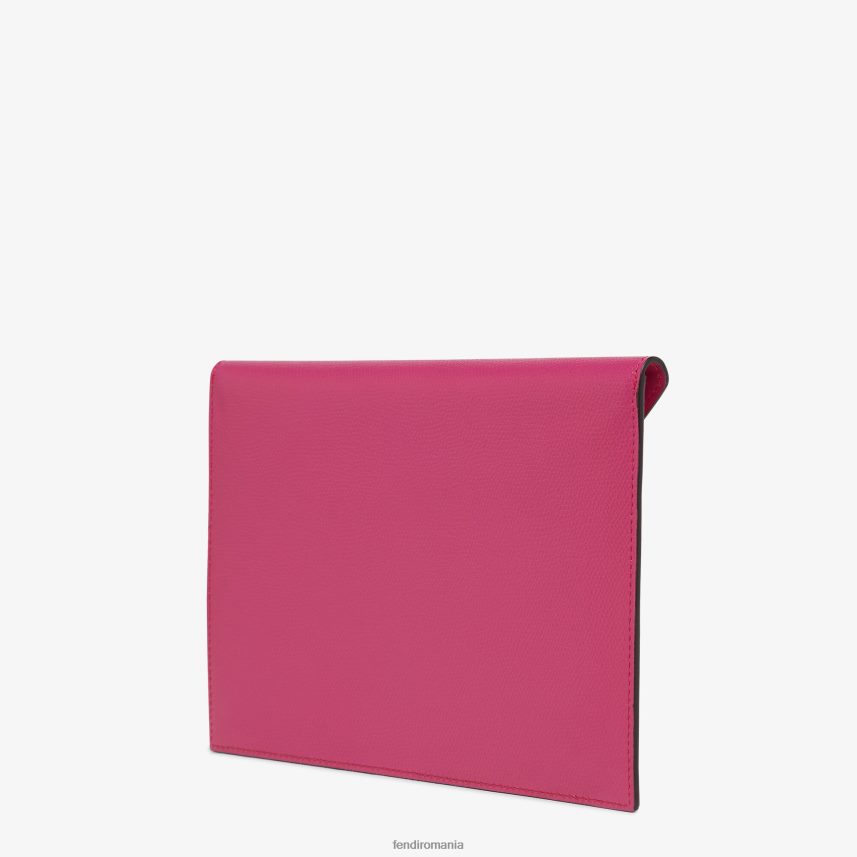 husă din piele fucsia și bicoloră roz Fendi femei accesorii 86084L1504