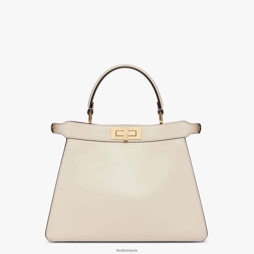 Geanta din piele camelie cu broderie florala roz Fendi femei accesorii 86084L605