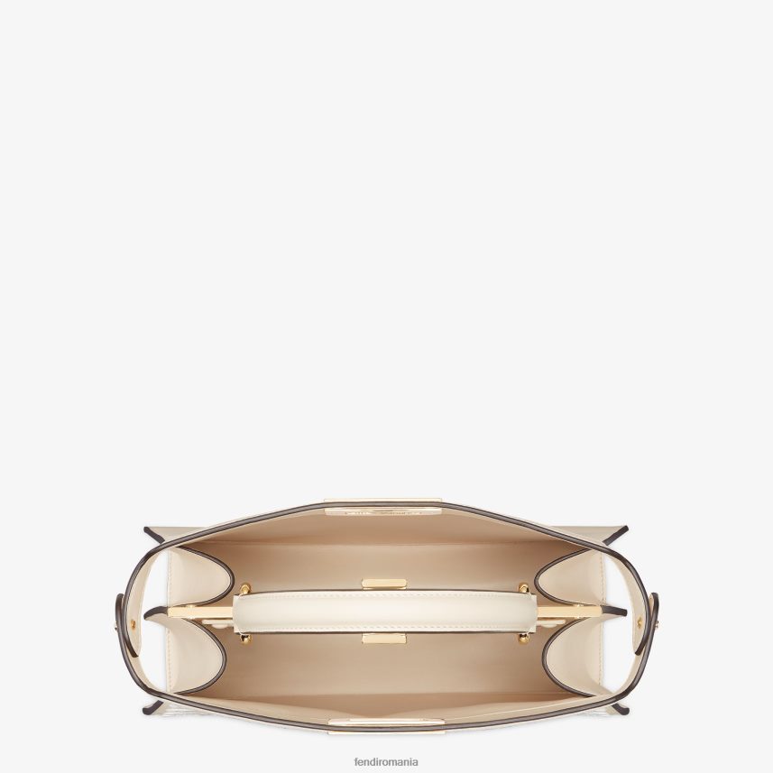 Geanta din piele camelie cu broderie florala roz Fendi femei accesorii 86084L605