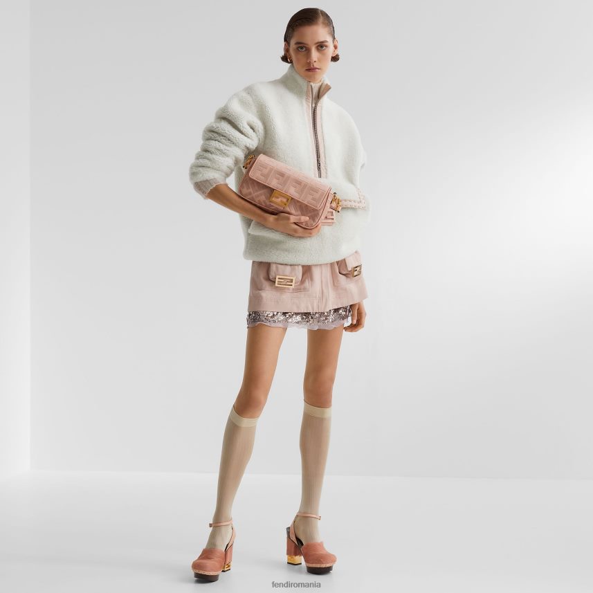 ff geantă de pânză roz Fendi femei accesorii 86084L815