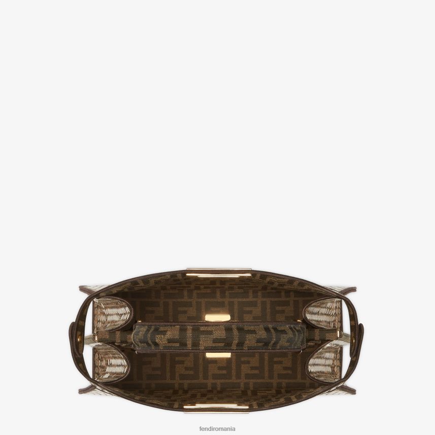 ff geantă din material jacquard cu paiete maro Fendi femei accesorii 86084L561