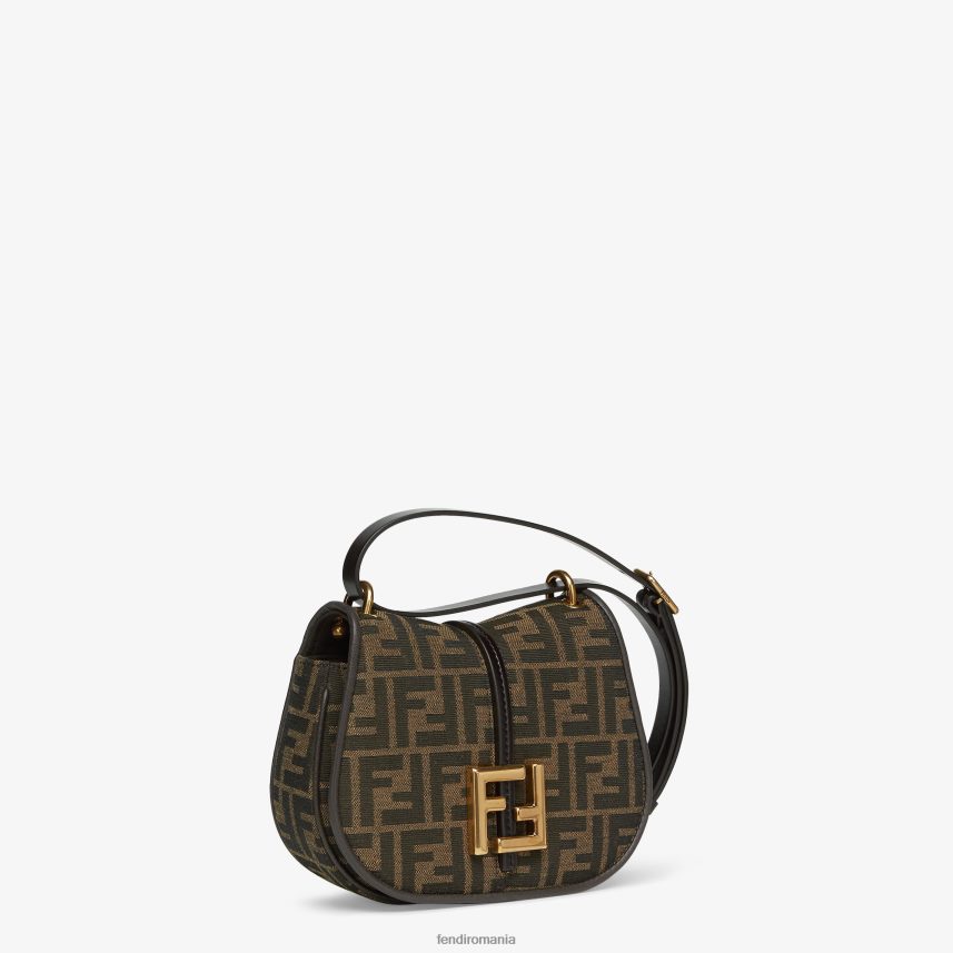 ff geantă din material jacquard maro Fendi femei accesorii 86084L519