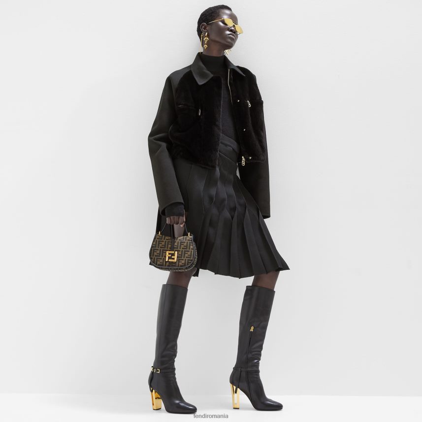 ff geantă din material jacquard maro Fendi femei accesorii 86084L519