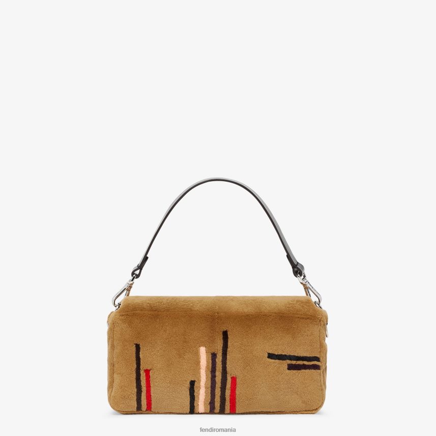 geantă de nurcă încrustată maro Fendi femei accesorii 86084L838