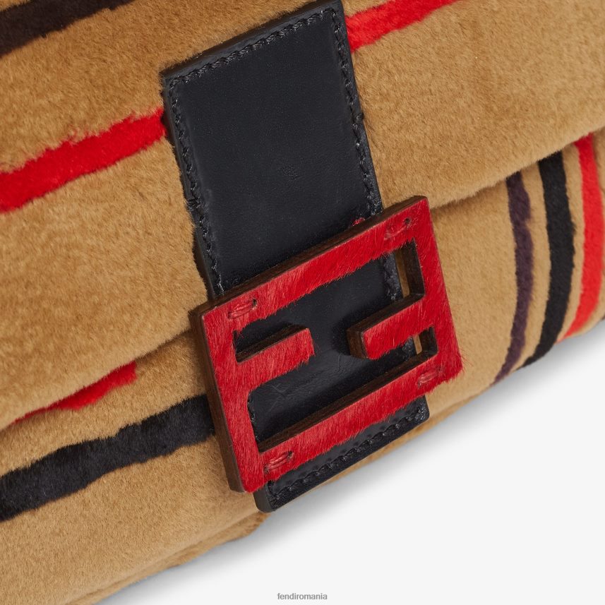 geantă de nurcă încrustată maro Fendi femei accesorii 86084L838
