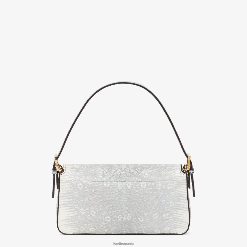 geantă din piele de șopârlă alb Fendi femei accesorii 86084L859