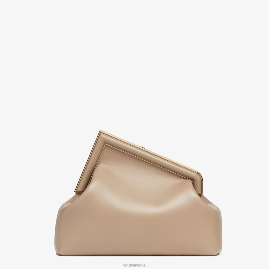 geantă din piele de porumbel bej Fendi femei accesorii 86084L825