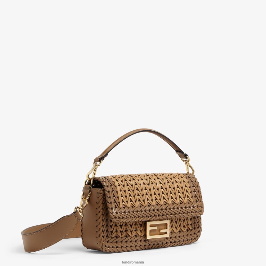 geantă din piele împletită maro Fendi femei accesorii 86084L658