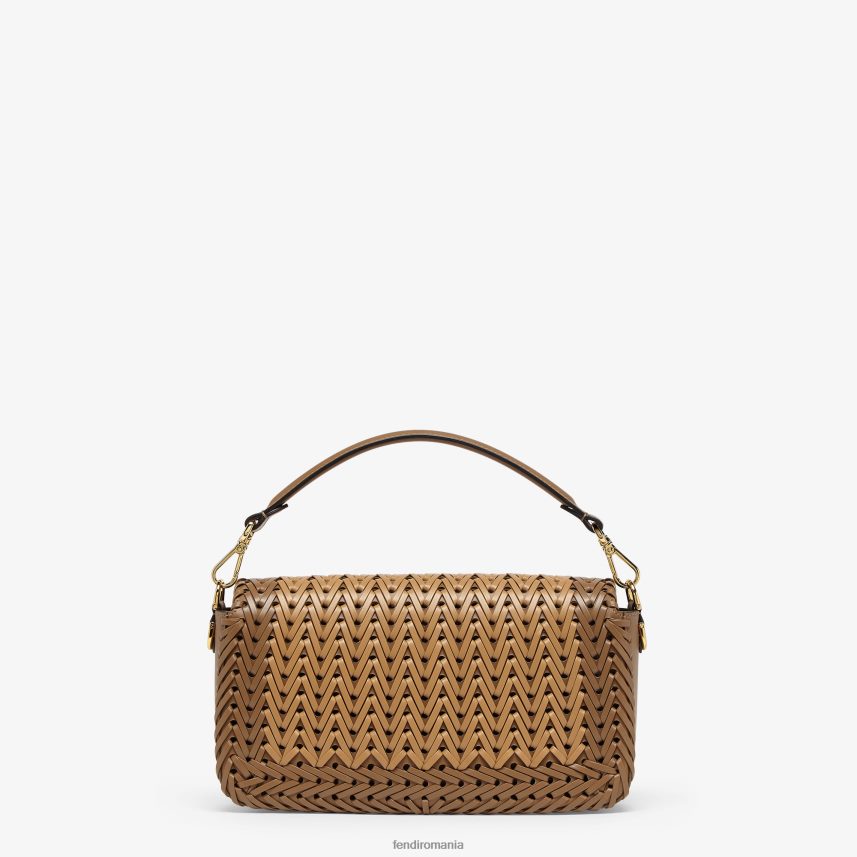 geantă din piele împletită maro Fendi femei accesorii 86084L658