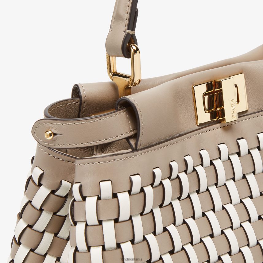 geantă din piele împletită porumbel multicolor Fendi femei accesorii 86084L607