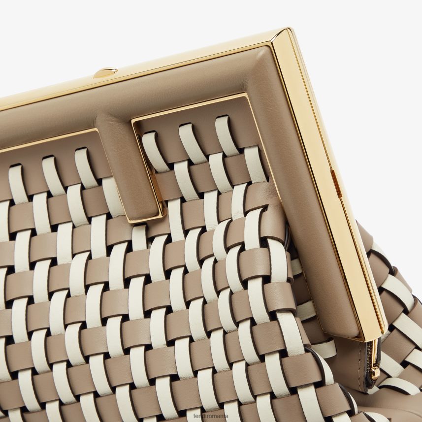 geantă din piele împletită porumbel multicolor Fendi femei accesorii 86084L610