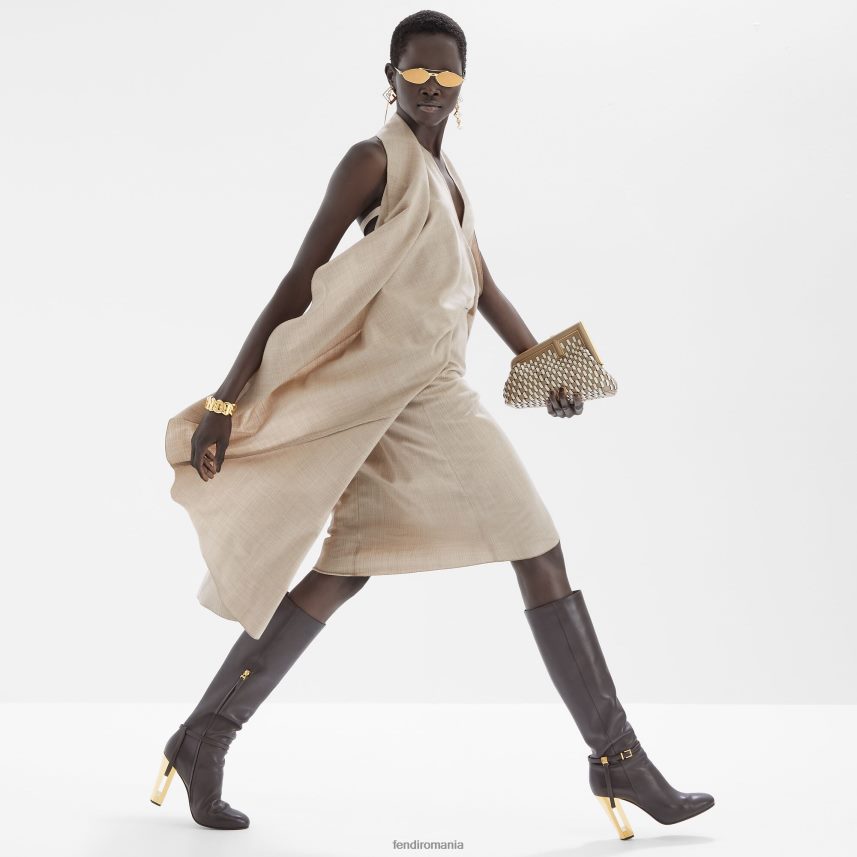 geantă din piele împletită porumbel multicolor Fendi femei accesorii 86084L610