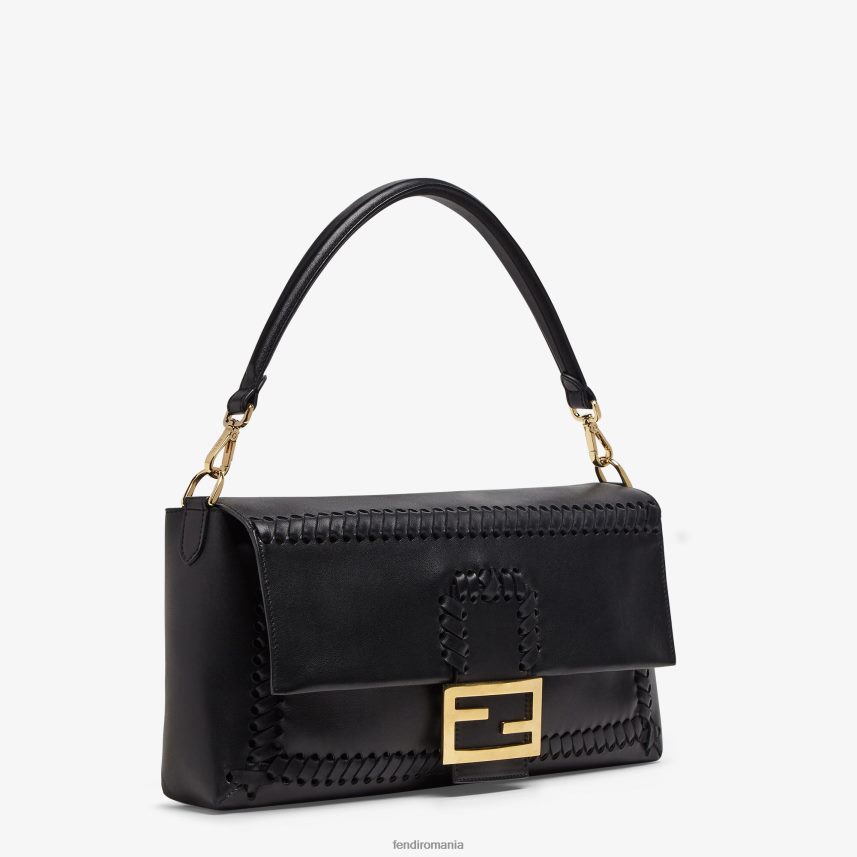 geantă din piele nappa cu filet asortat negru Fendi femei accesorii 86084L563