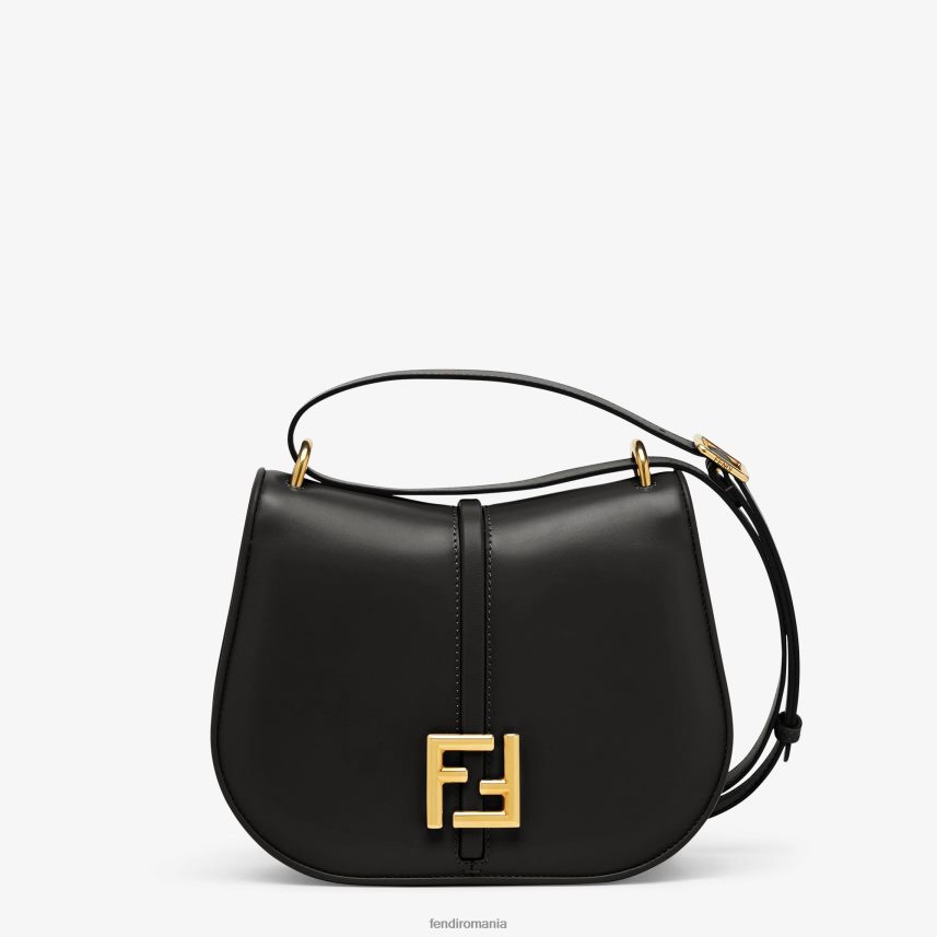 geantă din piele netedă și floră negru Fendi femei accesorii 86084L520