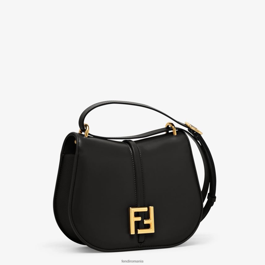 geantă din piele netedă și floră negru Fendi femei accesorii 86084L520