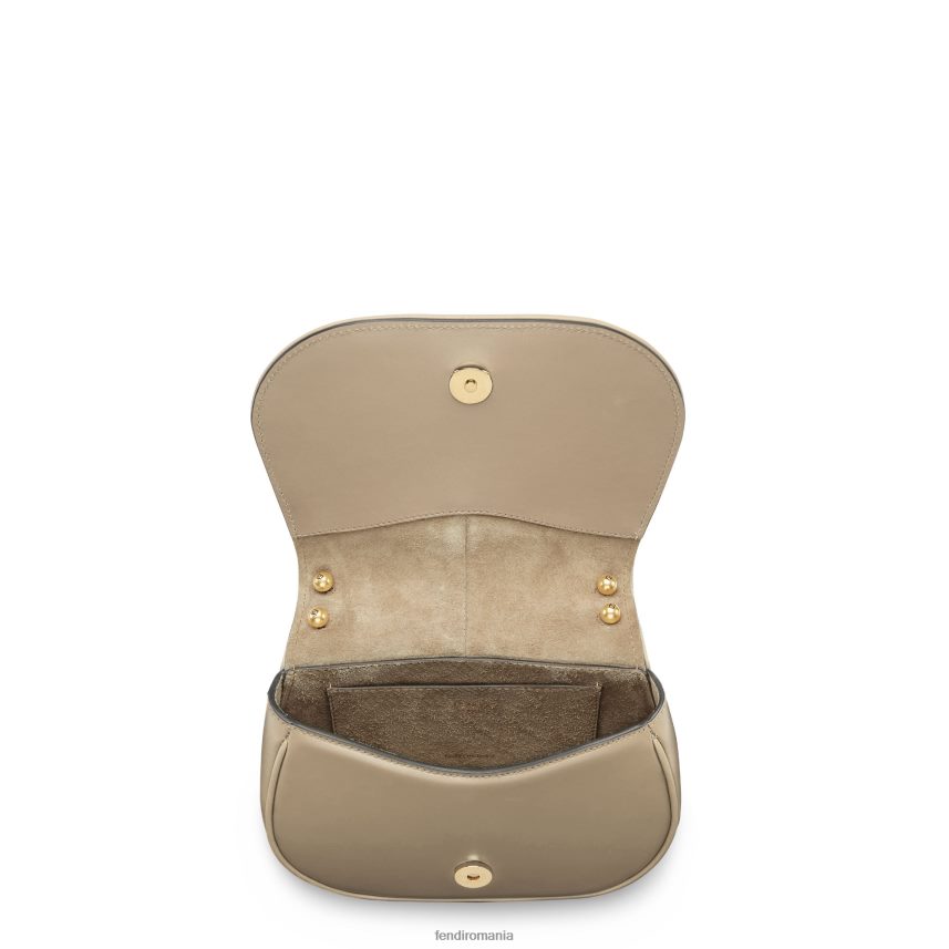 geantă din piele netedă porumbel și din piele integrală gri Fendi femei accesorii 86084L558