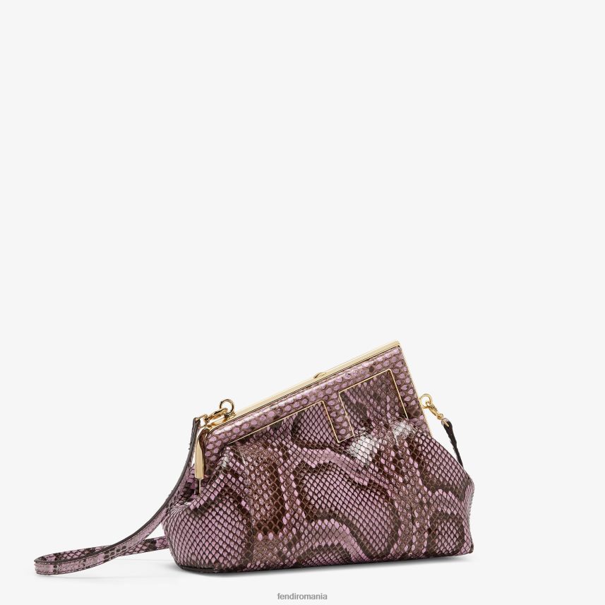 geantă din piton liliac Violet Fendi femei accesorii 86084L902