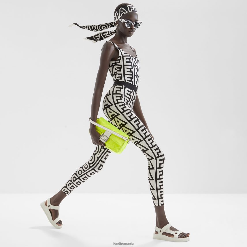 geantă elaphe și paiete neon galben Fendi femei accesorii 86084L666