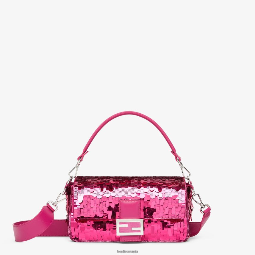 geantă fucsia cu paiete roz Fendi femei accesorii 86084L518