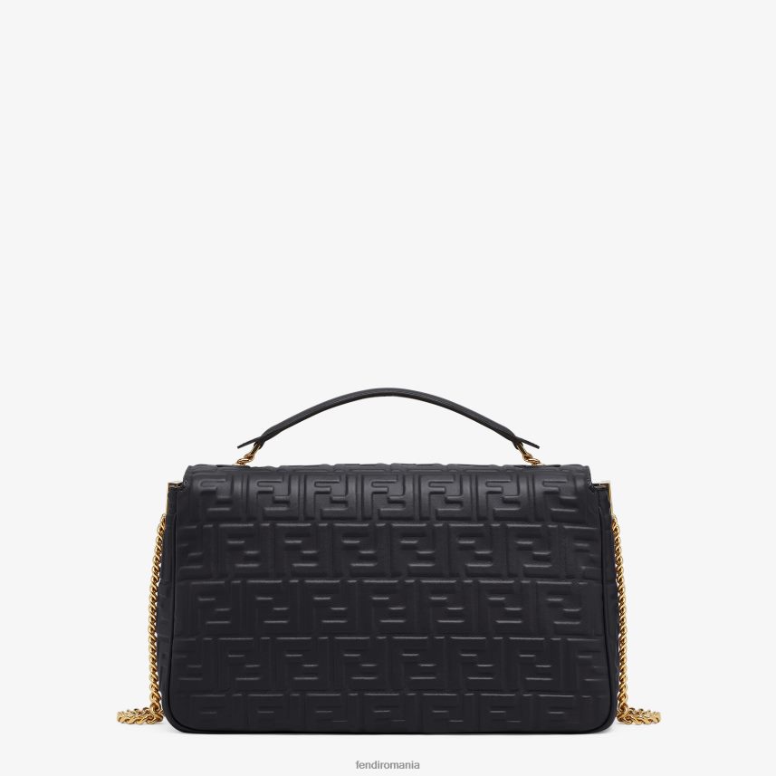 geantă mare din piele nappa cu lanț de baghete negru Fendi femei accesorii 86084L911