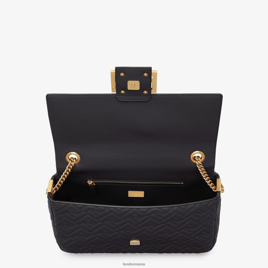 geantă mare din piele nappa cu lanț de baghete negru Fendi femei accesorii 86084L911