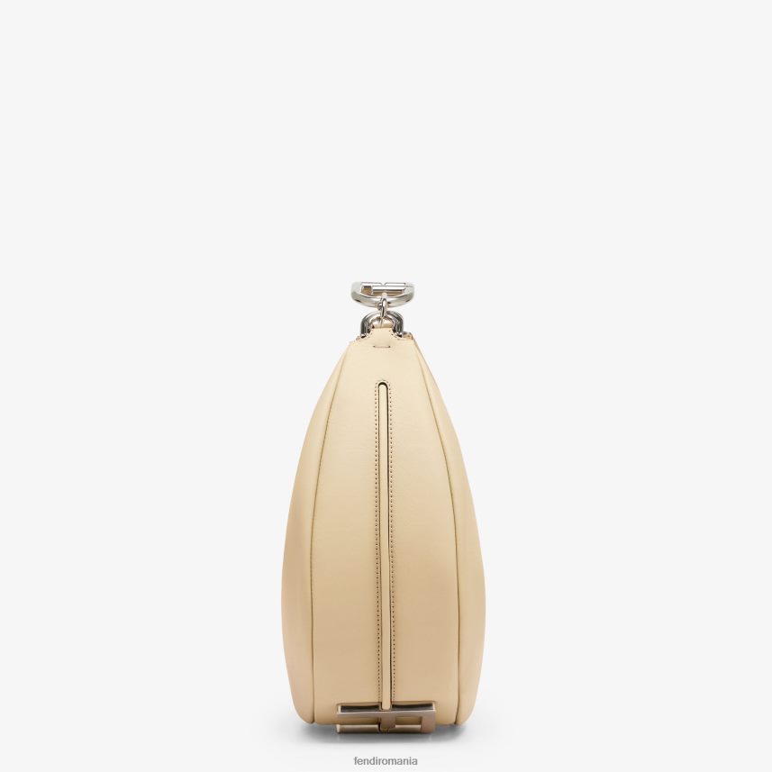 geantă medie din piele gri bej Fendi femei accesorii 86084L716